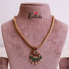 Pretty Peacock Jadau Chain Set NC1852