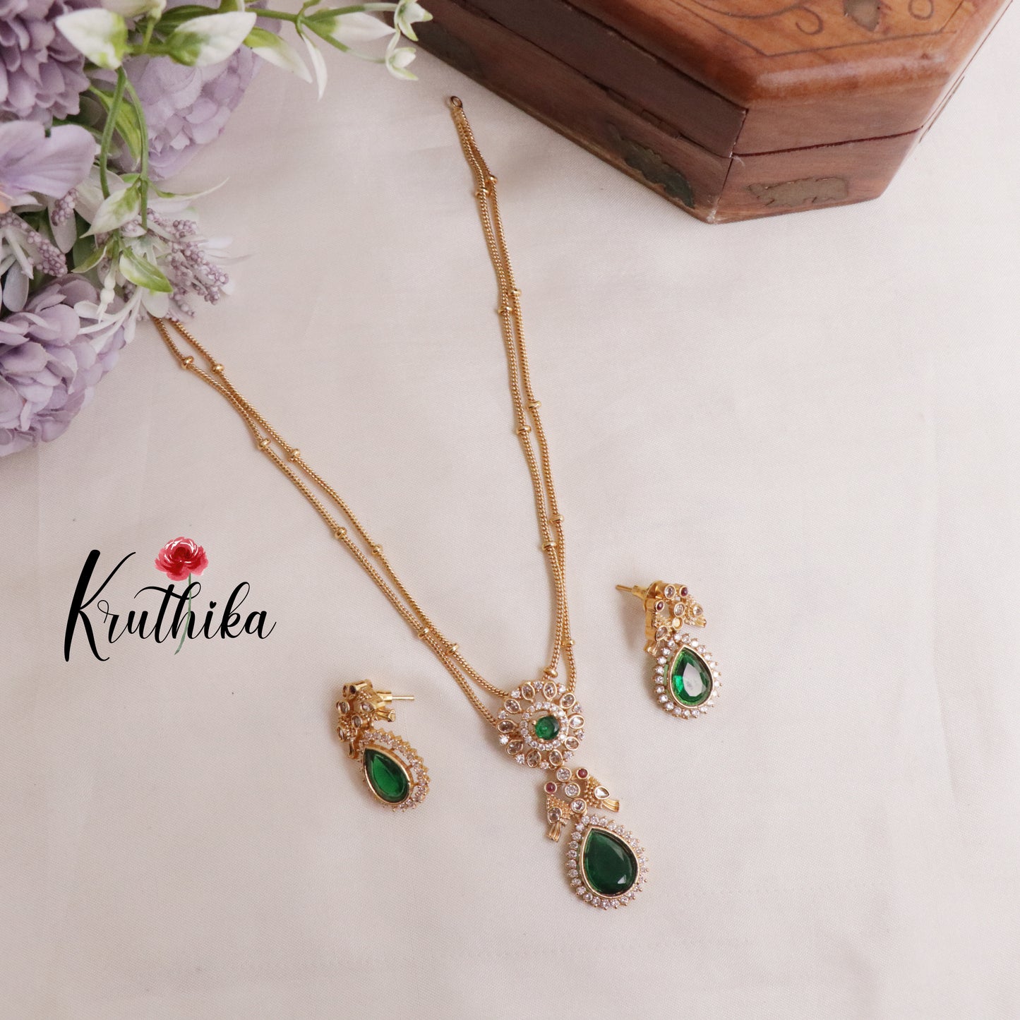 Trendy Two Layer Pigeon Pendant Chain NC2059 (Available in 2 Colours)