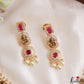 Premium Antique Nagas Lakshmi Motifs Temple Choker With Pearl Drops NC3178 (Available In 2 Colors)