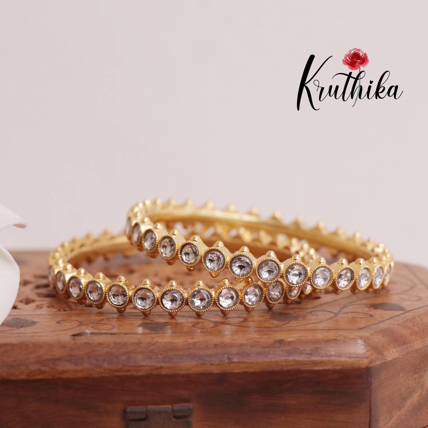 Trendy Gold Finish Bangles B186 ( Available in  3 Colours)