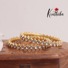 Trendy Gold Finish Bangles B186 ( Available in  3 Colours)