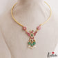 Elegant Garuda Motifs Jadau Hasli Choker With Green Bead Drops NC3212 (Available In 2 Colors)
