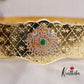 Elegant CZ Sparking Peacock Victorian Light Weight Hip Belt V269