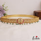 Premium Antique Peacock Motifs Kemp Hip Belt With Bead Drops V354 (Available In 4 Colors)