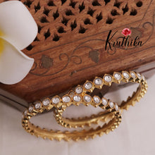 Trendy Gold Finish Bangles B186 ( Available in  3 Colours)