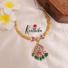 Pretty jadau peacock hasli Necklace NC1951