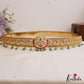 Premium Antique Peacock Motifs Kemp Hip Belt With Bead Drops V354 (Available In 4 Colors)