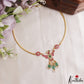 Elegant Garuda Motifs Jadau Hasli Choker With Green Bead Drops NC3212 (Available In 2 Colors)