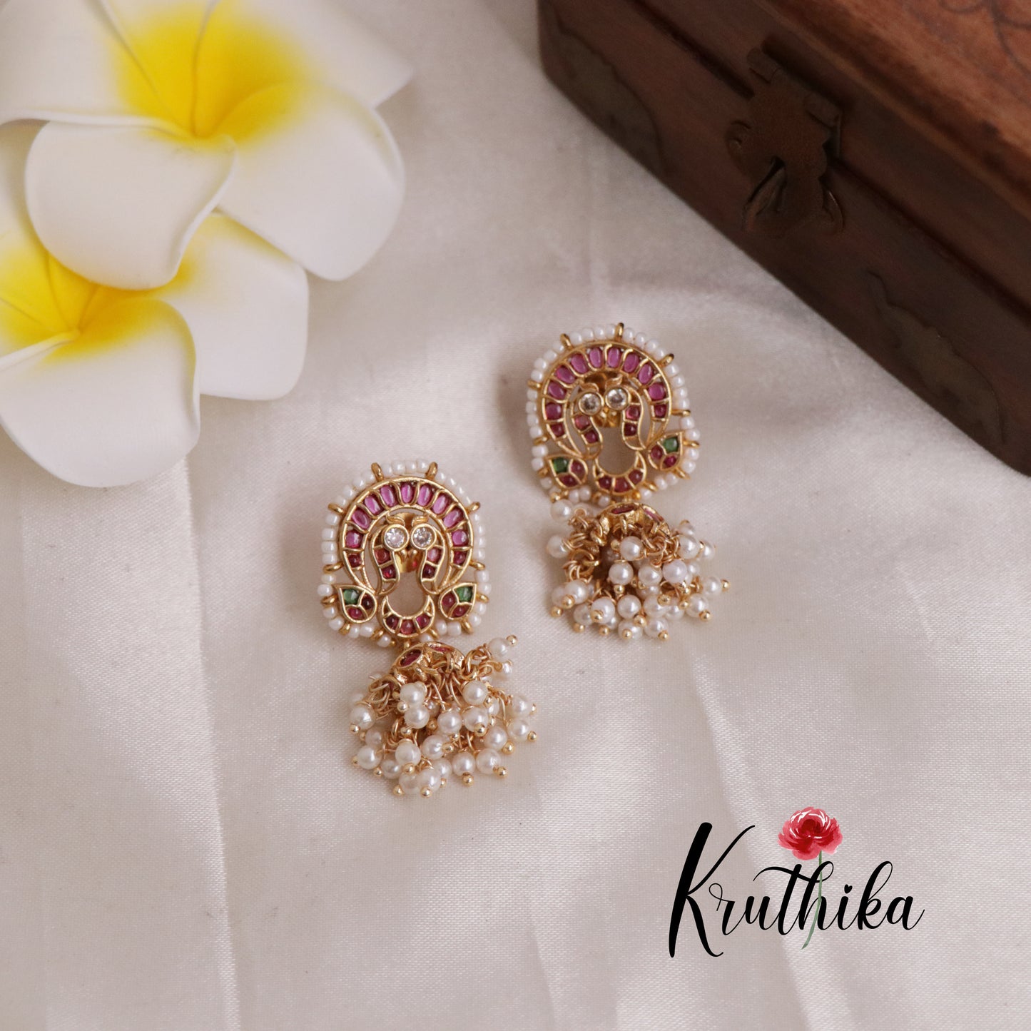 Trendy Chand Bali Kemp Earrings E475 (Available in 2 Colours)