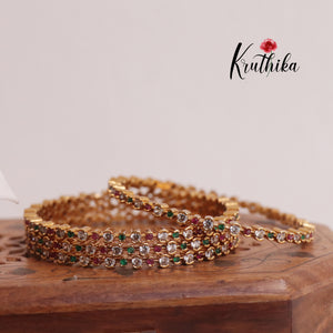 Beautiful Multi Stone Bangles B188 (Set of 4)