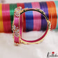 Classic Openable CZ Frame Bangle With 12 in 1 Interchangeable Color Bangles B552