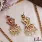 Gorgeous Jadau Gandaberunda Pendant Haaram With Pearl Bead Drops LH2160