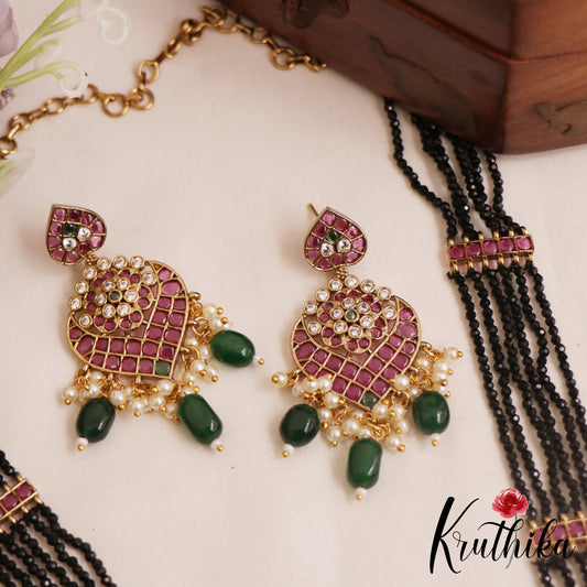 Beautiful Floral Motifs Multi Strand Mangalsutra LH2096