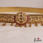 Premium Antique Peacock Motifs Kemp Hip Belt With Bead Drops V354 (Available In 4 Colors)