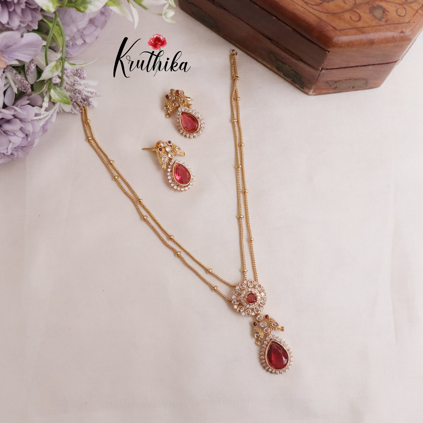 Trendy Two Layer Pigeon Pendant Chain NC2059 (Available in 2 Colours)