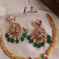 Pretty jadau peacock hasli Necklace NC1951