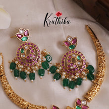 Pretty jadau peacock hasli Necklace NC1951