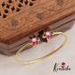 Elegant Floral Jadau Openable Kada B388