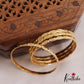Elegant Lakshmi Motifs Daily Wear Bangles  B479  (Set of 4)