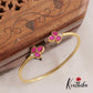 Simple Leaf Jadau Openable Kada B389