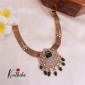 Beautiful Victorian Pendant Chain Set NC1861 (Available in 3 Colours)
