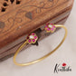 Classic Floral Jadau Openable Kada B390