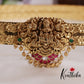 Premium Antique Light Weight Temple Lotus Lakshmi Vaddanam with Golden Beads V280 (Available in 2 Colors)