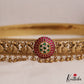 Premium Antique Floral Peacock Motifs Jadau Hip Belt With Bead Drops V356 (Available In 4 Colors)