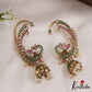 Beautiful Kemp Peacock Motifs Earcuff With Jhumkas E884 (Available in 2 Colours)