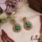 Stunning Floral Teardrop Motifs Multi Layered AD Victorian Necklace NC2894