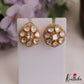 Elegant Floral Motifs Mossanite Stud Earrings E1009