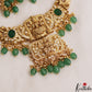 Stunning Antique Lakshmi Floral Motifs Necklace With Bead Drops NC2940 (Available In 2 Colors)