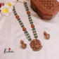 Gorgeous Kemp green beads temple haaram LH1885