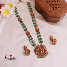 Gorgeous Kemp green beads temple haaram LH1885