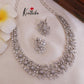 Trendy CZ/AD Flower Design Necklace NC1829 (Available in 3 colours)
