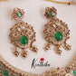 Beautiful AD Victorian  Necklace with Golden Beads Nc1979