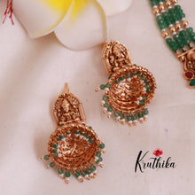 Gorgeous Kemp green beads temple haaram LH1885