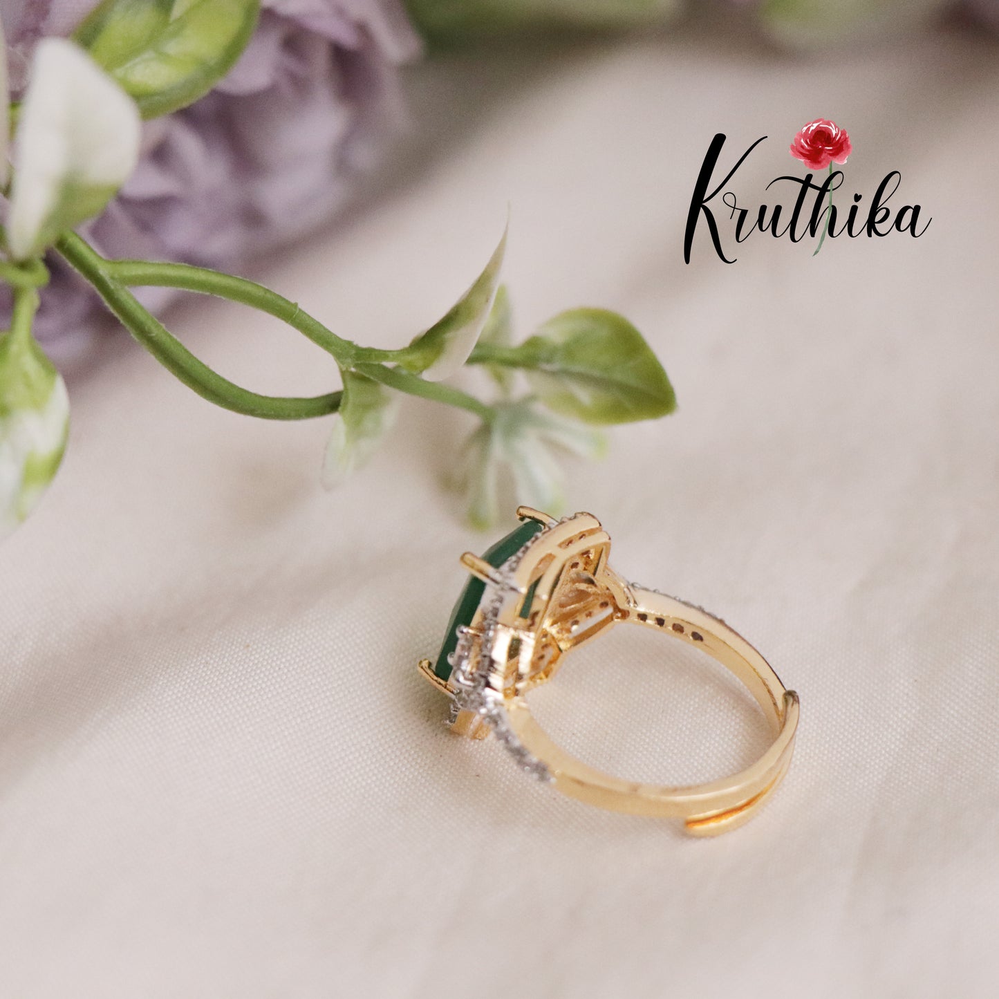 Classic CZ Sparkling Finger Ring R47 (Available in 5 Colours)