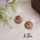 Beautiful CZ Antique Kemp Chandra Surya Hair Ornaments J196