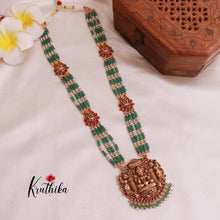 Gorgeous Kemp green beads temple haaram LH1885