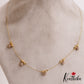 Simple AD Floral Motifs Invisible Chain NC2794