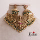 Elegant Jadau Nakshi Temple choker with Peacock Design - NC1916