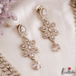 Sparkling Floral Leaf Motifs CZ Victorian Necklace NC3152 (Available In 6 Colors)