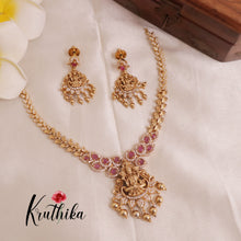 Pretty Lakshmi Peacock AD Necklace NC1502 (Available in 2 Colours)