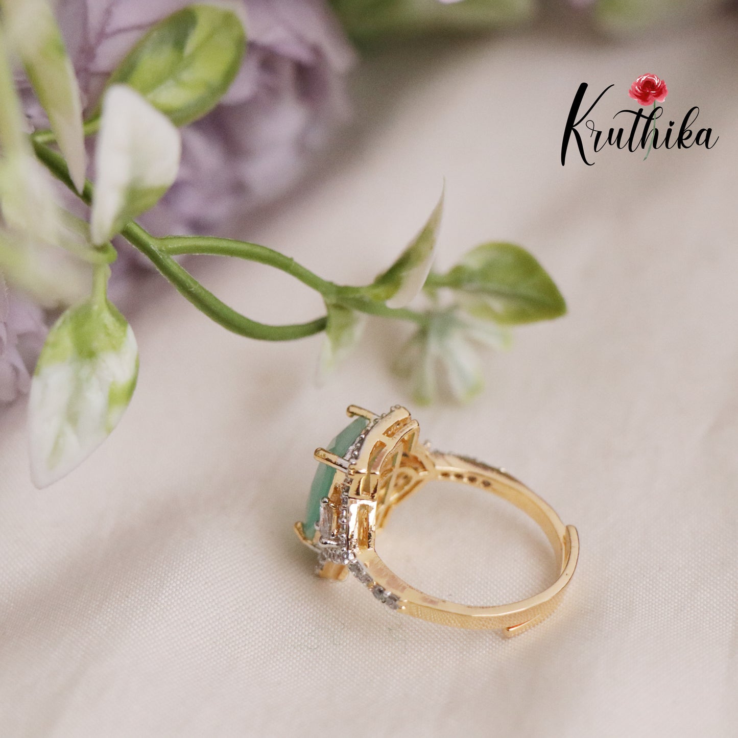 Classic CZ Sparkling Finger Ring R47 (Available in 5 Colours)