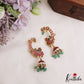 Premium Peacock Motifs Jadau Earcuff With Jhumkas E1007
