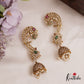 Classic Floral Motifs AD Ear Cuff With Jhumka  E989