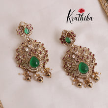 Beautiful AD Victorian Haaram with Golden Beads LH1867