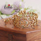 Trendy AD Floral Multi Stone Bangles B237  (Set of 4 Bangles )
