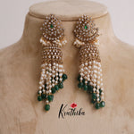 Trendy Victorian Pearl Cascading Chandbali Jhumkas E486 (Available in 2 Colours)